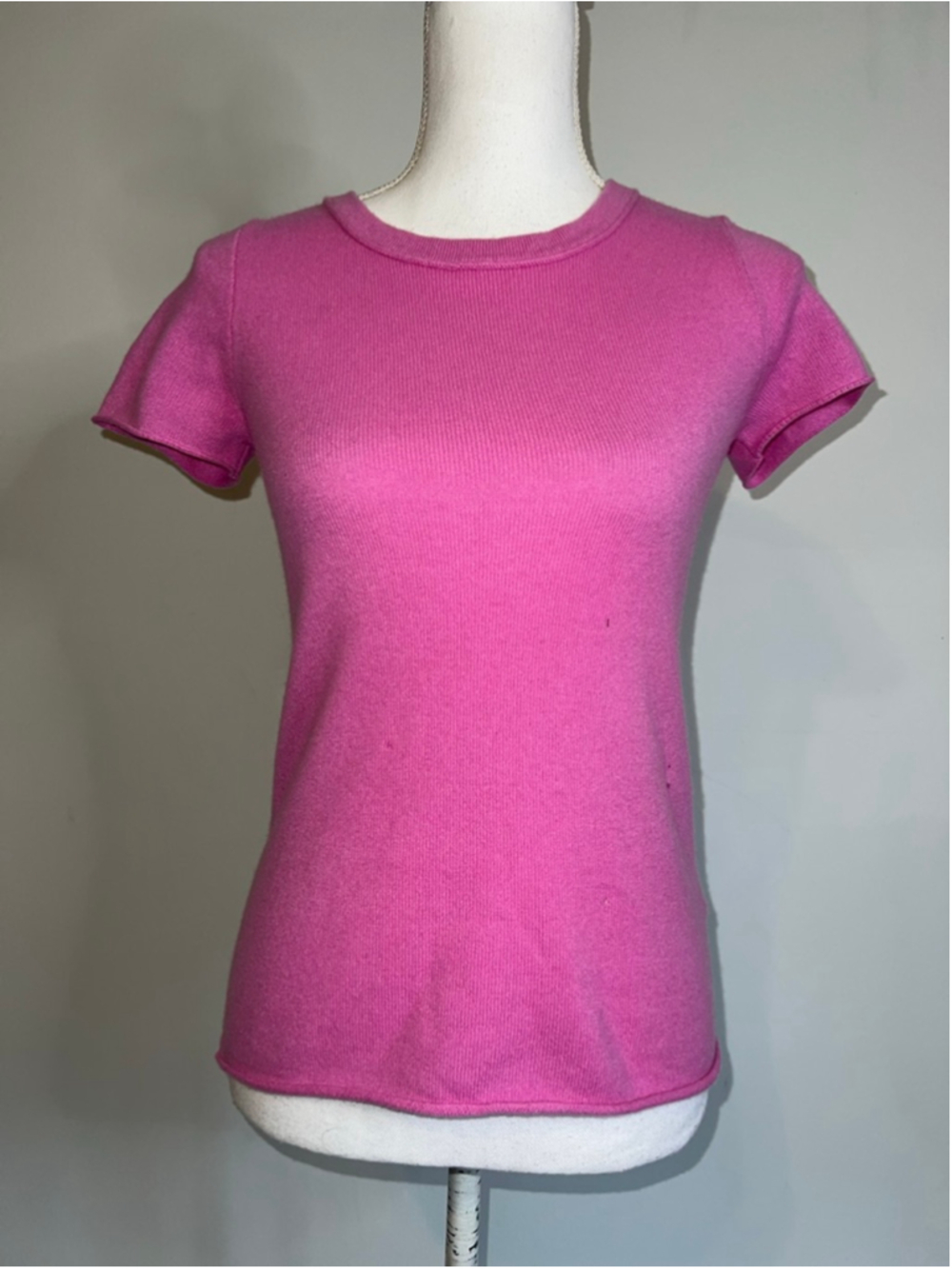 Women's J.CREW Pink Cashmere Short Sleeve Tee XS